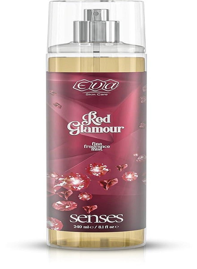 Eva BODY SPLASH RED GLAMOUR SENSES 240 ML