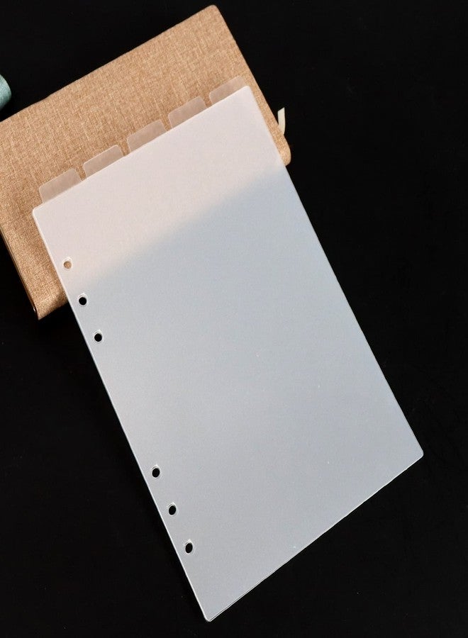 Multibey A5 Binder Dividers with Vertical Tabs and Sticker Labels, Translucent 6-Ring A5 Plastic Binder Index Dividers for Planner Journal (5 Vertical Tabs + 12 Side Tabs + Tab Stickers) - Image 5