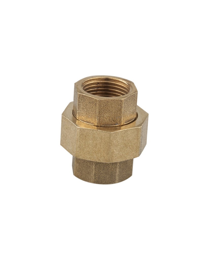 GA brass female union ,3/4  inch,Professional Brass Plumbing Fittings, 58-3 BSPT Thread Standard, High-Copper Content, for Water Heaters and Heating Systems - Image 2
