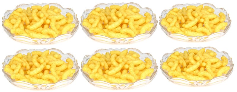 AFAST Stylish Transparent Plate for Dinner, Lunch, Snacks, Fruits Serving, 17 X 17 X 3 CM, Pack of 6 - Image 1