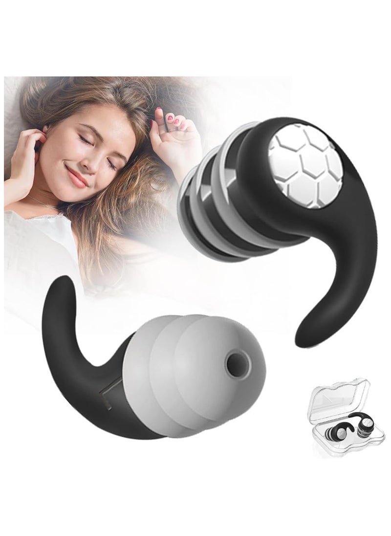 Ear Plugs For Sleeping,Soft Silicone Reusable EarPlugs For Noise Cancelling,Sound Blocking Noise Reduction,Waterproof Ear Plug Suitable For Sleeping Swimming Studying Traveling Concerts