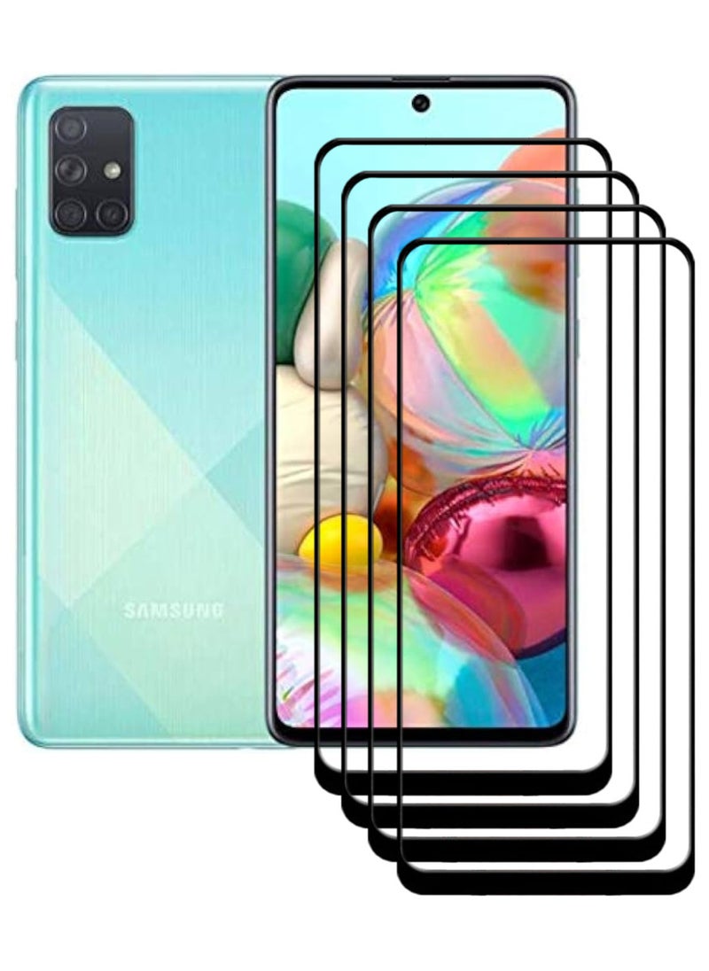 ACLIX 4 Pieces Antistatic ESD Dustproof Premium Quality High Definition Tempered Glass Screen Protector Designed For Samsung Galaxy A71 - Image 1