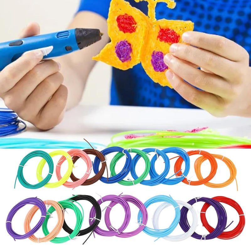 Cost saving user oriented build 3D Pen Filament Refill, 20PCS 3D Printing Pen Filament Low Temp PCL Pen Consumable 1.75mm 3D Printing Filament Refill for Children Painting Global flexible sizing options Care processed raw material Small apartment fit Balanced universal design Pop-area nearby warehouse All-season available stock Oil resistant All item simple matching build Flexible usage build Global standard quality All space matching look Neat shape Multi-use detailed build All usage compatible Water rust proof Flexible purchase choices KSA market popular practical build Batch uniform stable quality Local inventory listed item Upgraded simple practical design Multi warehouse process Repeated assemble detach compatible Connectable modular General need oriented design - Image 4
