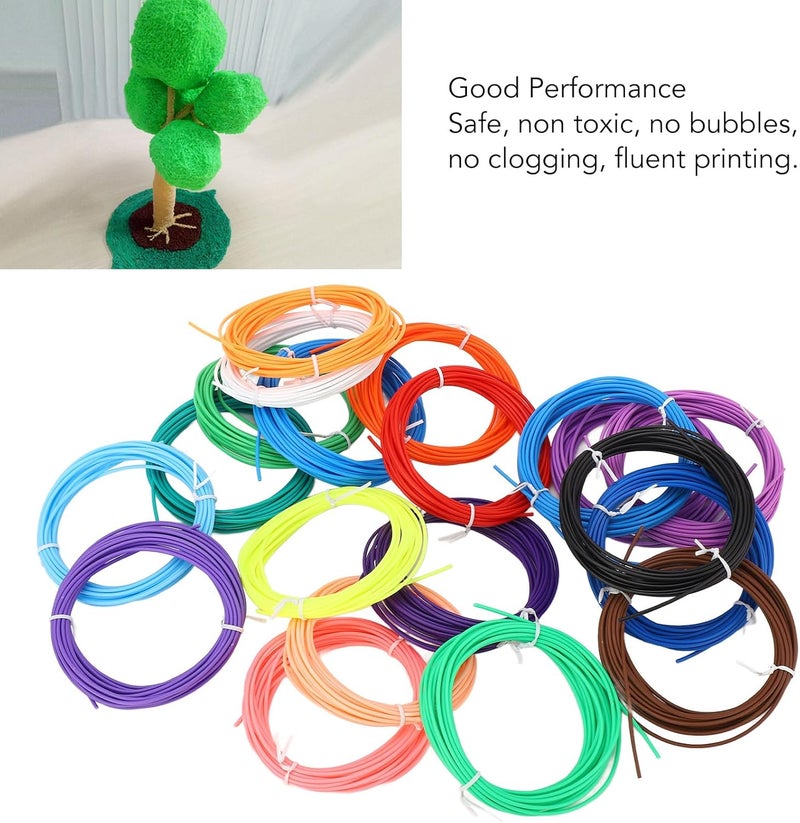 Cost saving user oriented build 3D Pen Filament Refill, 20PCS 3D Printing Pen Filament Low Temp PCL Pen Consumable 1.75mm 3D Printing Filament Refill for Children Painting Global flexible sizing options Care processed raw material Small apartment fit Balanced universal design Pop-area nearby warehouse All-season available stock Oil resistant All item simple matching build Flexible usage build Global standard quality All space matching look Neat shape Multi-use detailed build All usage compatible Water rust proof Flexible purchase choices KSA market popular practical build Batch uniform stable quality Local inventory listed item Upgraded simple practical design Multi warehouse process Repeated assemble detach compatible Connectable modular General need oriented design - Image 2