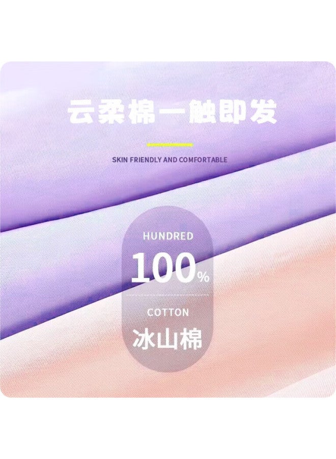 Snoopy (Snoopy) [2-Pack] Children'S Short-Sleeve T-Shirt, Boys And Girls Pure Cotton Summer Wear, White Dessert + Purple Bow Tie, 160 - Image 1