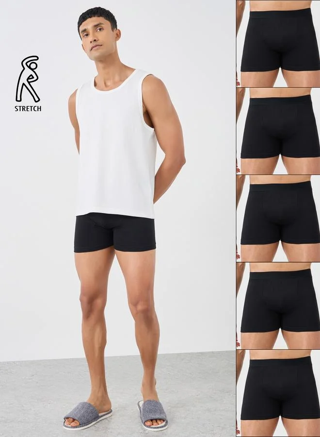 Styli Styli Set of 5 - Solid Cotton Stretch Trunks