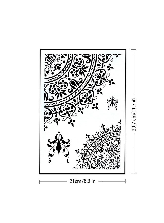 SLGIFT DIY Decorative Mandala Stencil Template for Painting on Walls Furniture , Mandala (A4 Size) - Image 2