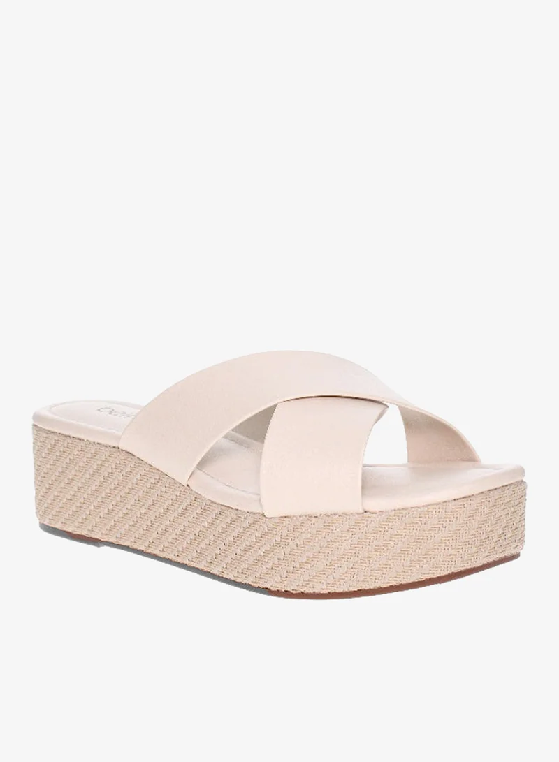 Beira Rio  Beira Rio Ladies Flat Sandals Beige | Made In Brazil for Women | Best Price UAE