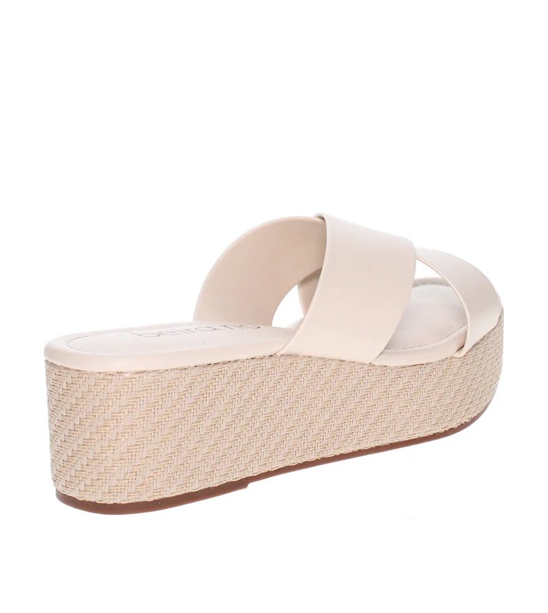 Beira Rio  Beira Rio Ladies Flat Sandals Beige | Made In Brazil for Women | Best Price UAE
