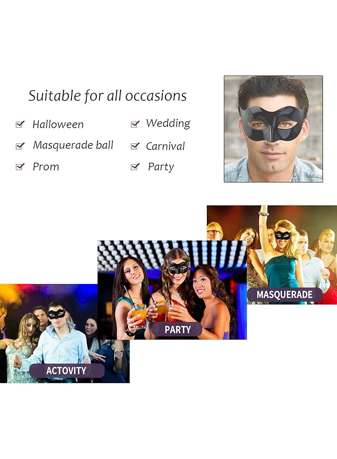 erorex Masquerade Mask For Couples Mardi Gras Venetian Side Flower Mask Masquerade Ball Masks Metal Venetian Mardi Gras Prom Mask For Women Men 2 Pcs - Image 4