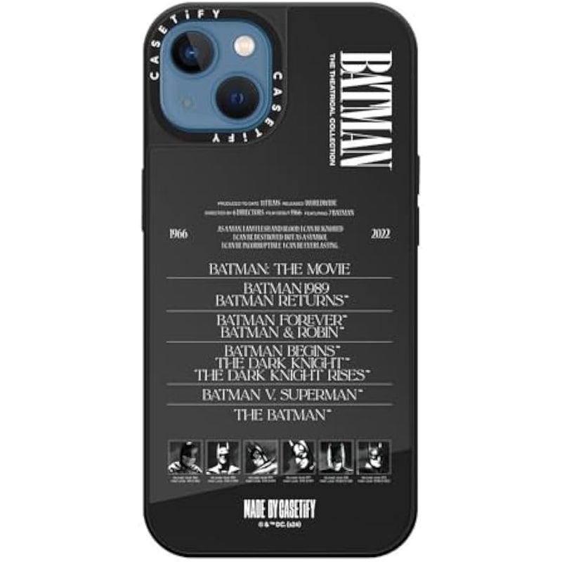 Casetify Mirror iPhone 13 Case 【Batman Co-lab / 4.9ft Drop Protection/Compatible with Magsafe】 - A Hero Can be Anyone - Silver on Silver - Image 5
