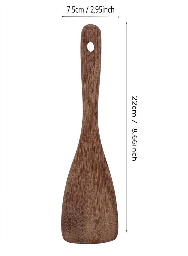 Kodrily Flat Wooden Spatula for Cooking, Wide Wood Spatula, Portable Wood Turner, Fried Rice Turner Utensils, Kitchen Cooking Tool for Steak Frying and Flipping, 8.66 x 2.95in - Image 2