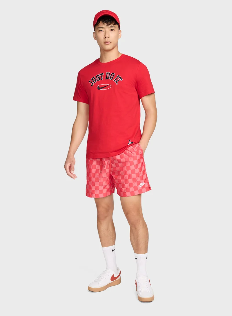Nike M NK CLUB FLOW SHORT CHECKERS