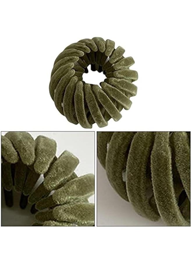Generic - Birds Nest Hair Clips - Velvet Ponytail Holder Hair Claw Clamps | Bird's Nest Plate Hairpin Hair | Lazy Bird's Nest Plate Hairpin | Hair Styling Tools For Girls Women Friends Sisters To Make Ponytai - Image 1