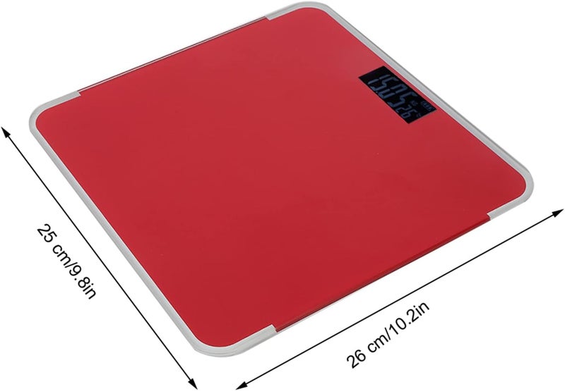 klarako 3 Color Optional Accurate Measure Weight Device, Electronic LED Digital Body Fat Scale for School Home & Gym, Bathroom Scale for Man & Woman(Red) - Image 2