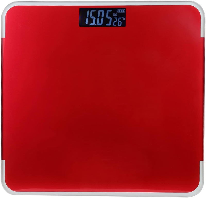 klarako 3 Color Optional Accurate Measure Weight Device, Electronic LED Digital Body Fat Scale for School Home & Gym, Bathroom Scale for Man & Woman(Red) - Image 1