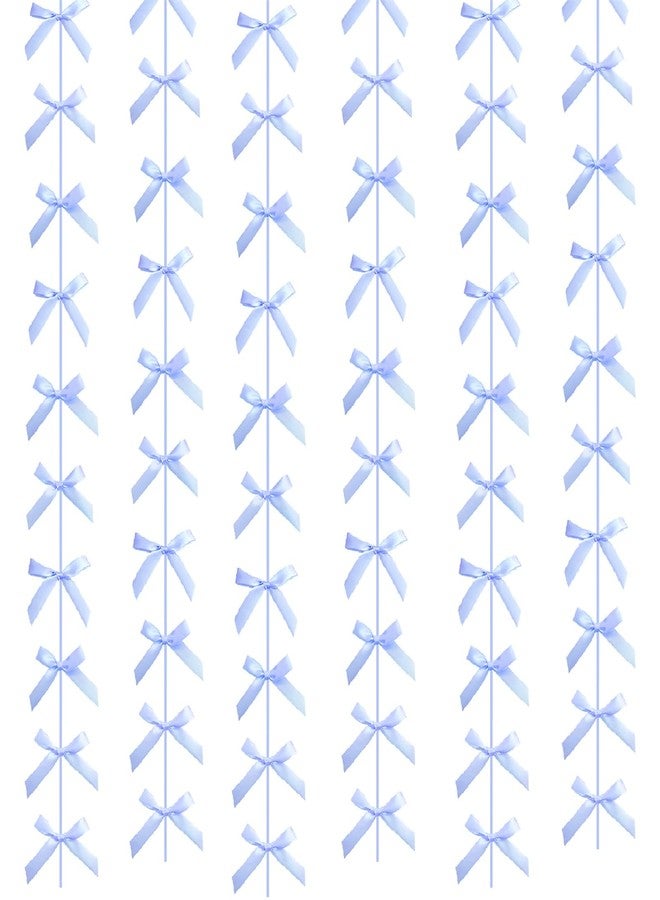 Haptda Blue Ribbon Bow Hanging Garland Banner for Baby Shower Blue Bow Party Decorations Girls Bow Birthday Decoration Tying The Knot Bridal Shower Party Room Décor 6pcs - Image 1