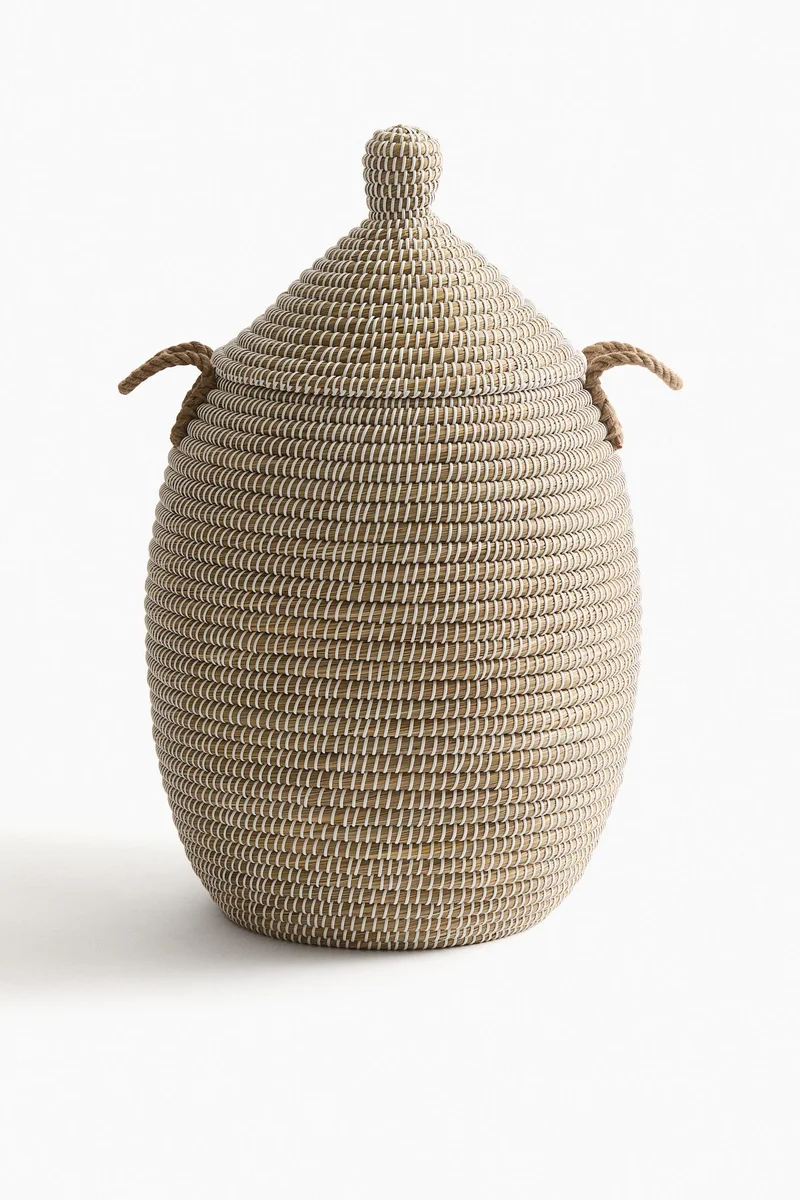 اتش اند ام Large lidded storage basket