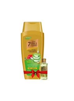 emami Emami 7 Oil Double Moisturizing Shampoo - with Aloe Vera 100 ml + Original 7 Oil Oil 19 ml as a gift 