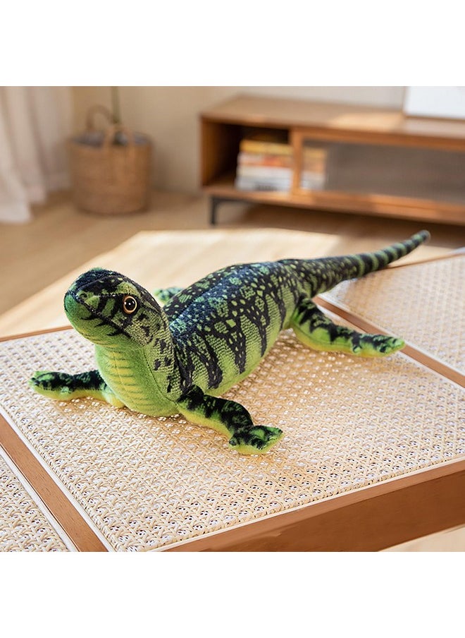Clobeau - Stuffed Animal Lizard Plush Toy, Realistic Lizard Stuffed Animal, Simulation Chameleon Stuffed Plush Toy, Lizard Stuffed Animal Lizard Plushie Toy, Huggable Gift For Kids, Unique Decoration (Green) - Image 1