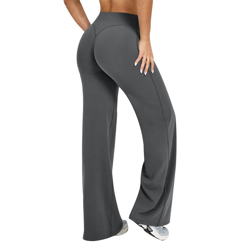 Women's Yoga Pants High Waist Straight Leg Loose Slimming
