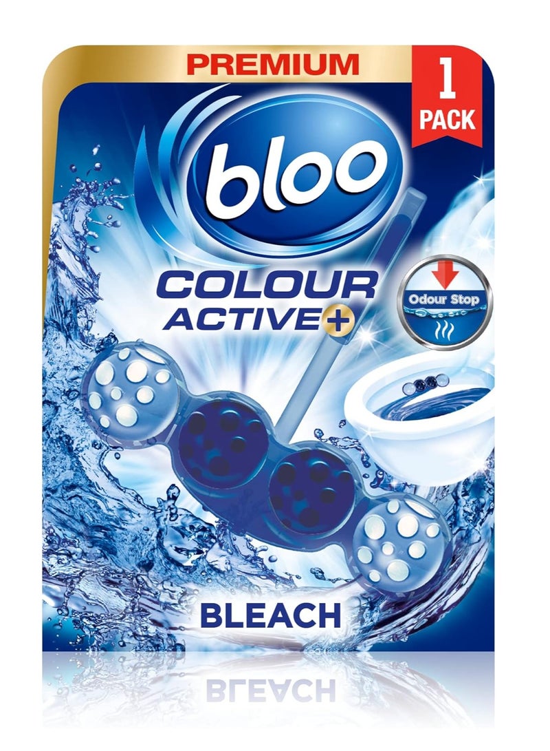 Bloo Power Active Balls Bleach – Advanced Rim Block with Cleaning Foam, Anti-Limescale Protection, and Extra Freshness - Image 1