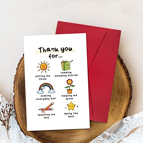 Ogeby Cute Teacher Appreciation Gifts for Women Men, Funny Thank You Card Gift for Teacher, End of Term Card Gift, End of Year Thank You Card Gift from Student - Image 4