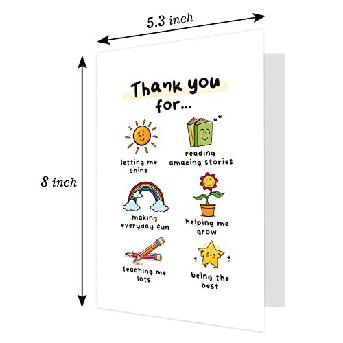 Ogeby Cute Teacher Appreciation Gifts for Women Men, Funny Thank You Card Gift for Teacher, End of Term Card Gift, End of Year Thank You Card Gift from Student - Image 2