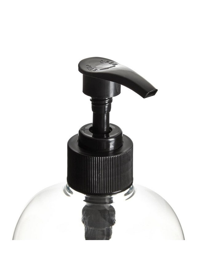 اوكونا اوتبوست زجاجات مضخة سعة 32 أونصة للشامبو والبلسم، عبوة من 4 زجاجات شامبو فارغة قابلة لإعادة التعبئة، لا تنسكب، موزع صابون شفاف كبير مع مضخات سوداء، تستخدم لصابون اليد وغسول الجسم واللوشن - Image 4