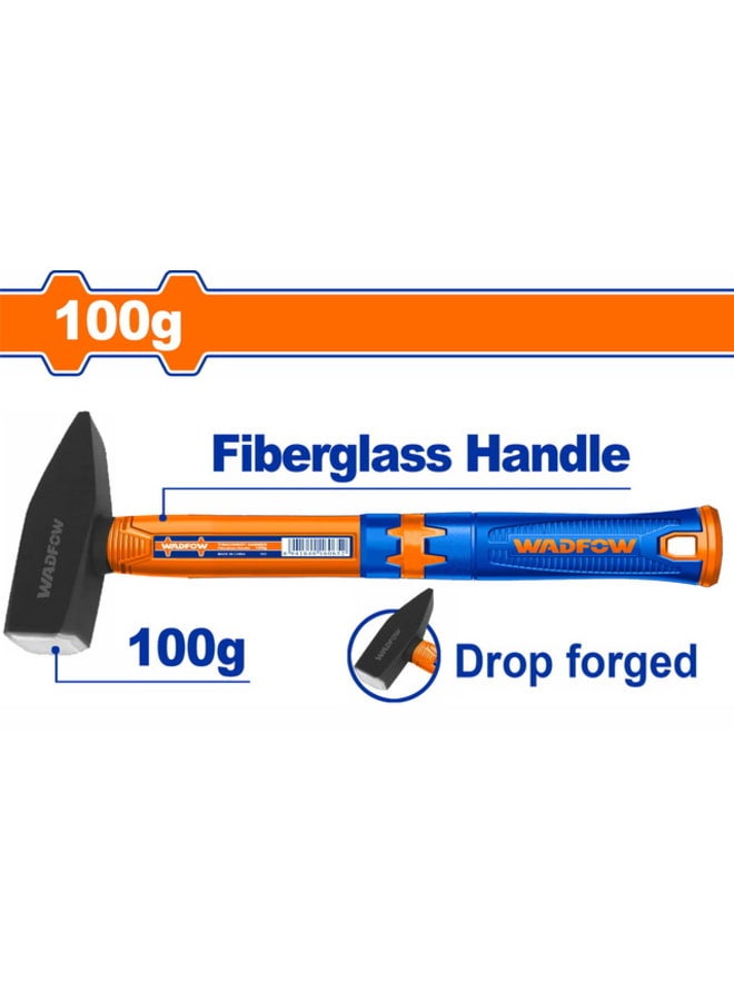 WADFOW Machinist Hammer with Fiberglass Handle 100g - WHM1301
