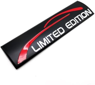 OAN 3D Metal Limited Edition Logo Racing Decoration Luggage Trunk Tailgate Bumper Badge Sticker Decoration Accessories (Limited Edition Black Red) - Image 1
