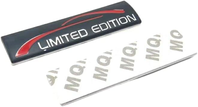 OAN 3D Metal Limited Edition Logo Racing Decoration Luggage Trunk Tailgate Bumper Badge Sticker Decoration Accessories (Limited Edition Black Red) - Image 3