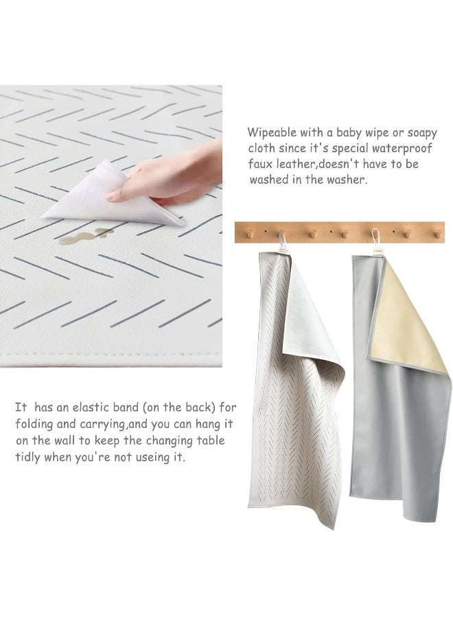OWLOWLA Baby Diaper Changing Pad Portable Changing Mat Travel Changing Pad Liner for Baby and Small Toddler - Image 3