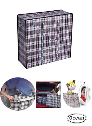 Zippered Laundry Bag (45X50X20CM), Nylon/Polyethylene Material, Super Sturdy and Durable, Waterproof and Moisture-Proof, Reusable Storage Zipper, for Travel Storage Bags/Laundry Bags-Black/White - pzsku/Z9AC13B9E51F9AD6AFBC2Z/45/_/1704444187/08ea3d45-c590-402c-84fc-36472d380d9e