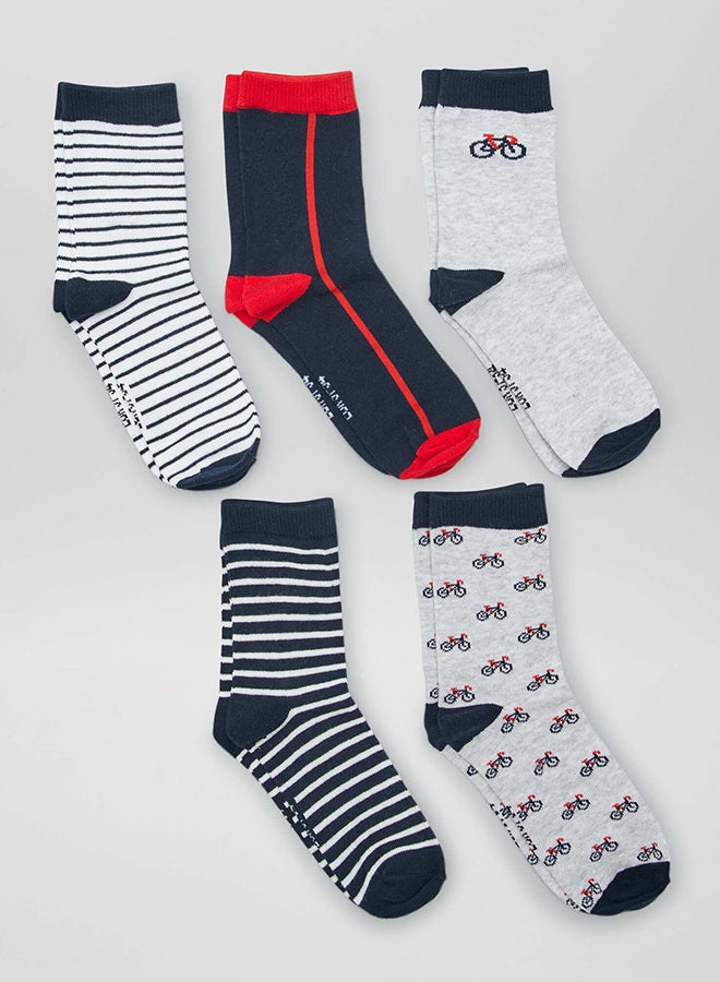Kiabi Pack of 5 pairs of printed socks  - Image 2
