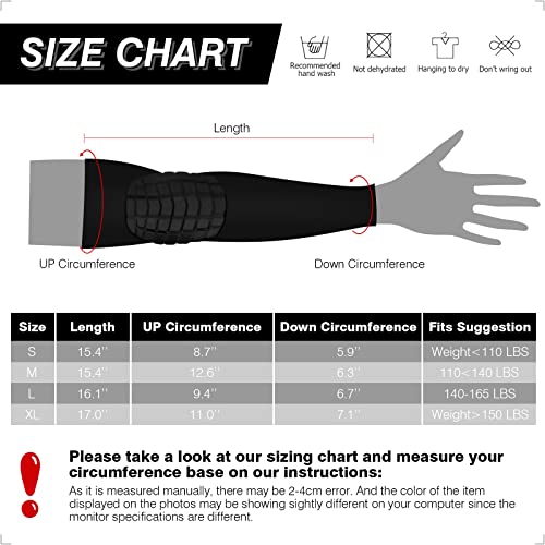 AceList 2PCS Elbow Pads with Padded Compression Shield Shape Arm Sleeves for Protection - Suitable for Basketball, Volleyball, Football, and More - Ideal for Adults, Youth, Girls, Men, Women (Black) - Image 3