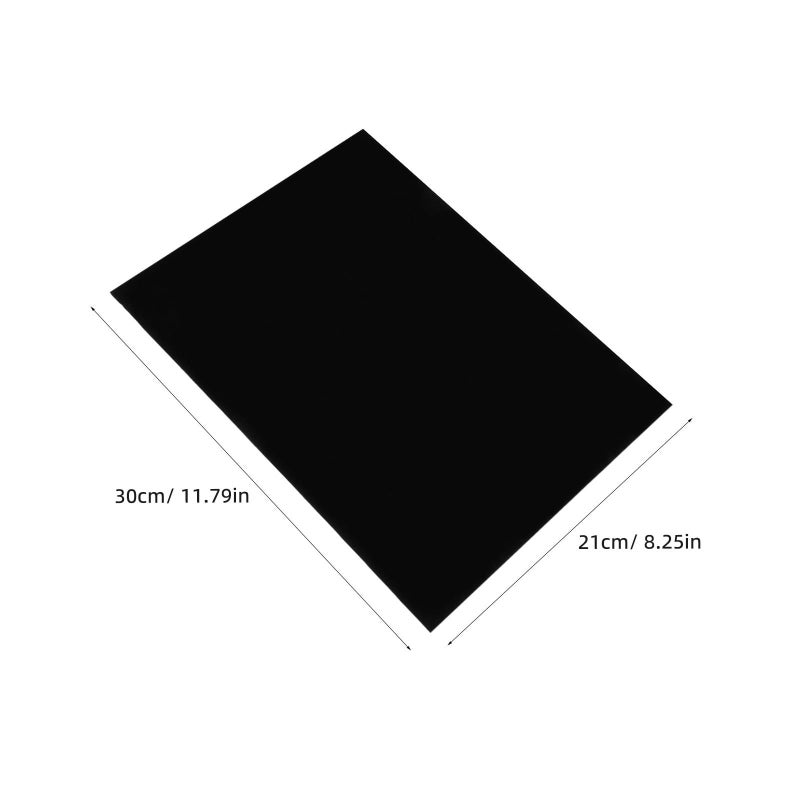10pcs Black Self Adhesive Velvet Felt Sheets for Drawer Lining - Image 3