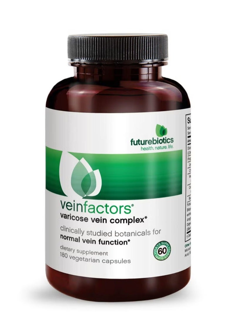 فيوتشر بايوتكس فيوتشربيوتكس، فين فاكتورز®، مركب دوالي الأوردة، 180 كبسولة نباتية - Image 1