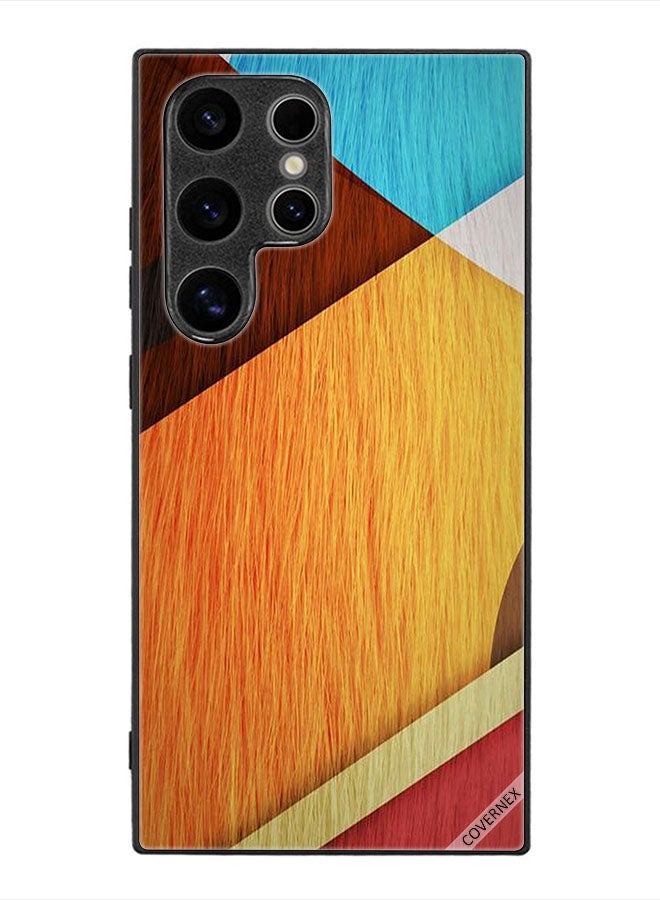 Covernex Protective Case Cover For Samsung Galaxy S24 Ultra Wooden Texture - Image 1