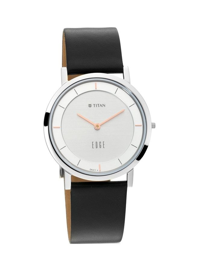TITAN Men Edge Watch With Silver White Dial With Rosegold Highlights Watch   1595SL06 - Image 1