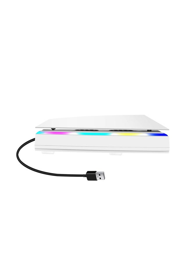 FlashHawk - Dustproof Top Cooling Fan for PS5 with 7 Modes RGB Light, Low Noise Cooler Compatible with Playstation 5 - Image 1