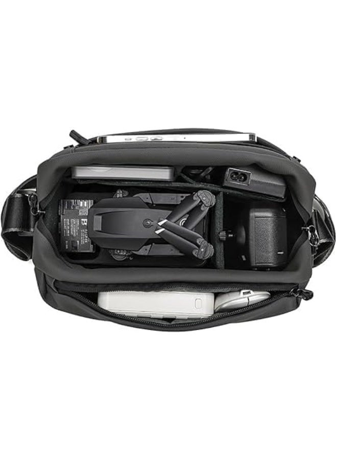 Waterproof Camera Bag - DSLR & Mirrorless Case - Adjustable Dividers - Tripod Holder - Shockproof - Travel Photography - Black - Image 2