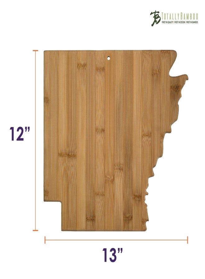 Totally Bamboo Arkansas State Shaped Serving and Cutting Board - Image 5