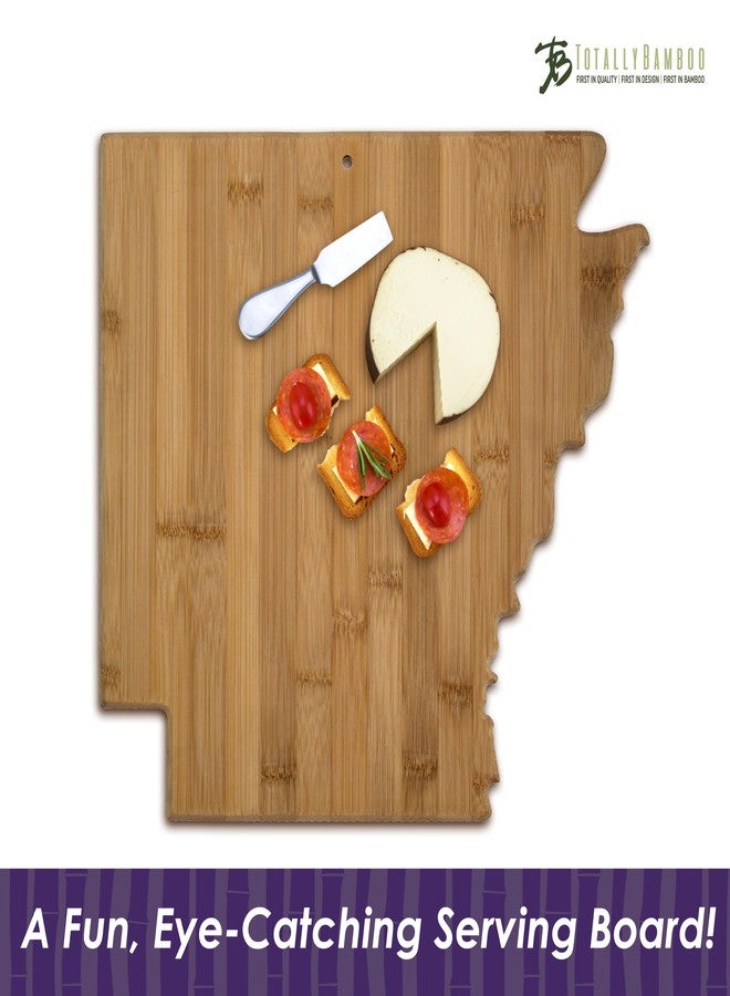 Totally Bamboo Arkansas State Shaped Serving and Cutting Board - Image 2