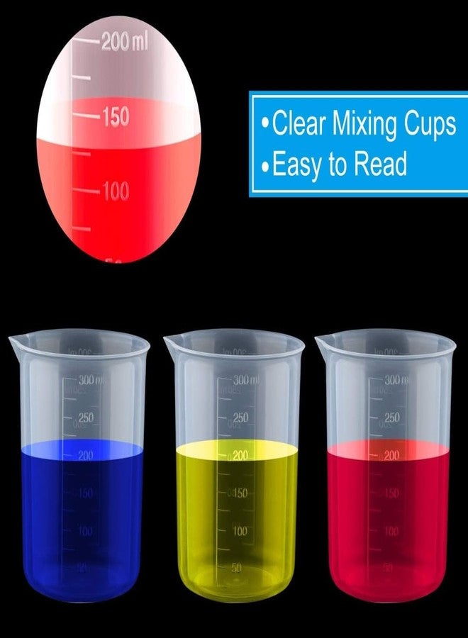 SPYLX Plastic Measuring Cups Graduated Epoxy Resin Mixing Cups, Small Beaker, Plastic Measuring Cup for Epoxy Resin, Paint, Art Craft, Soap Candle Tumbler Making (1, 100ml) - Image 3