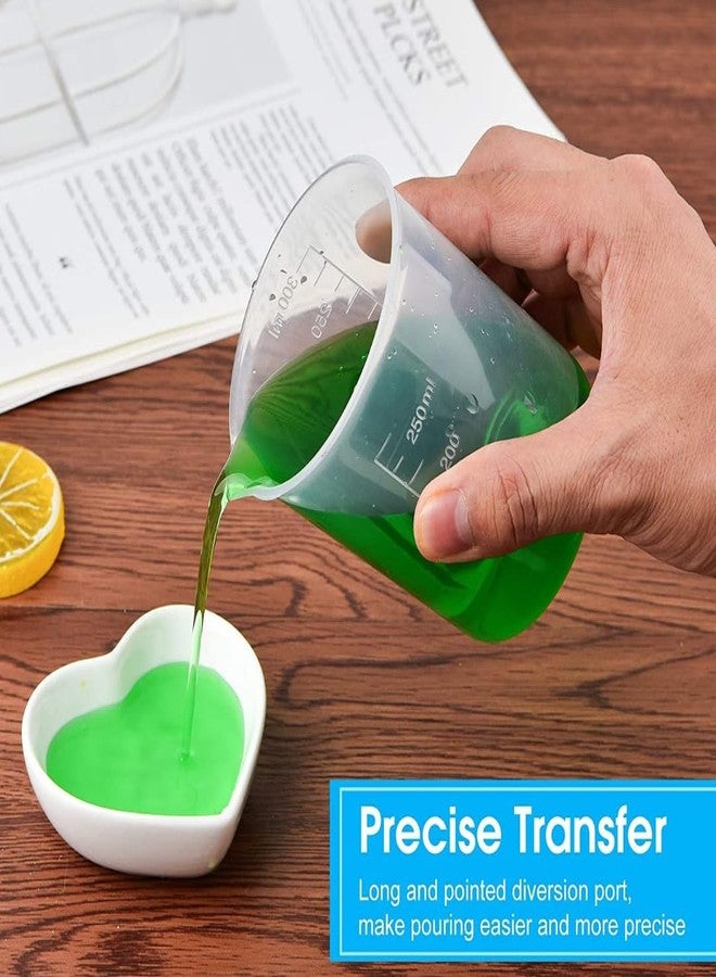 SPYLX Plastic Measuring Cups Graduated Epoxy Resin Mixing Cups, Small Beaker, Plastic Measuring Cup for Epoxy Resin, Paint, Art Craft, Soap Candle Tumbler Making (1, 100ml) - Image 5