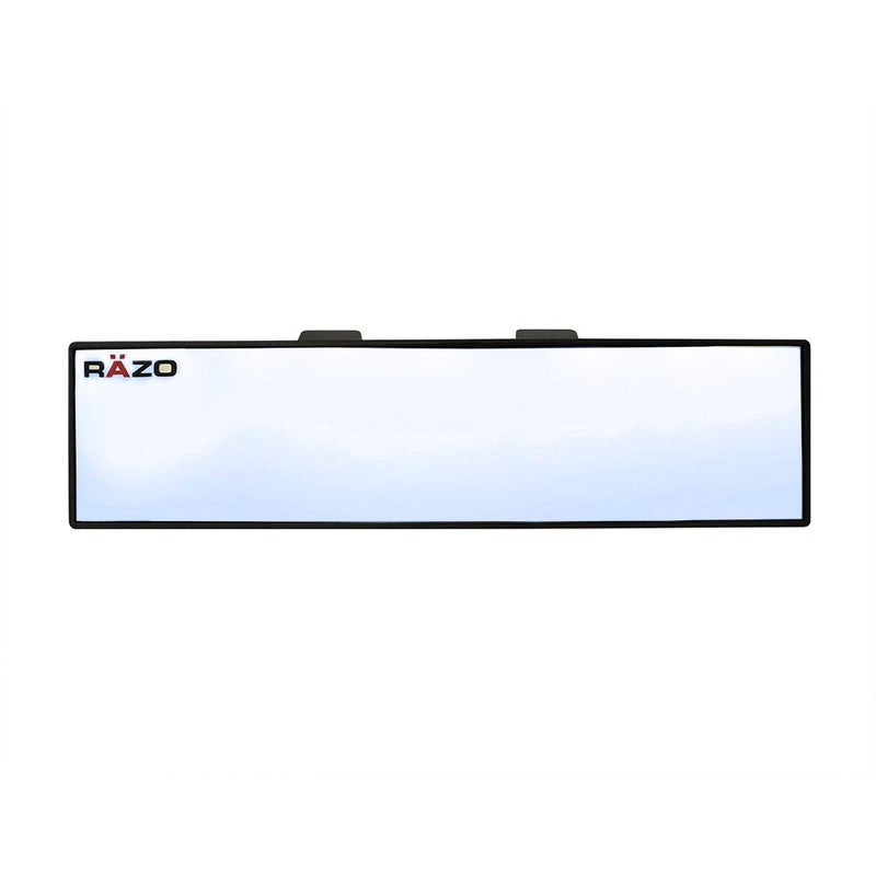 CARMATE Car Mate Razo RG22 11.8" Black Frame Wide Angle Flat Rear View Mirror - Pack of 1 - Image 4