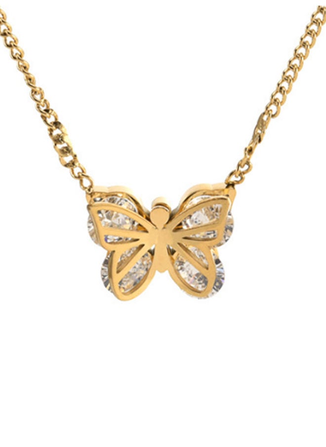 Lee Cooper Women's Stainless Steel Gold Necklace - LC.N.01229.110  - Image 1
