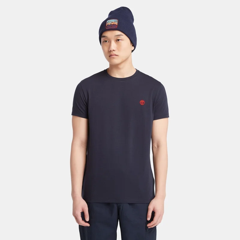 تمبرلاند تيشيرت اوستر ريفر تشيست لوجو للرجال