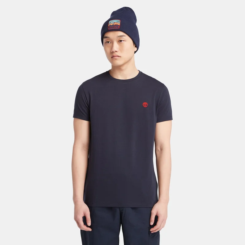 تمبرلاند تيشيرت اوستر ريفر تشيست لوجو للرجال